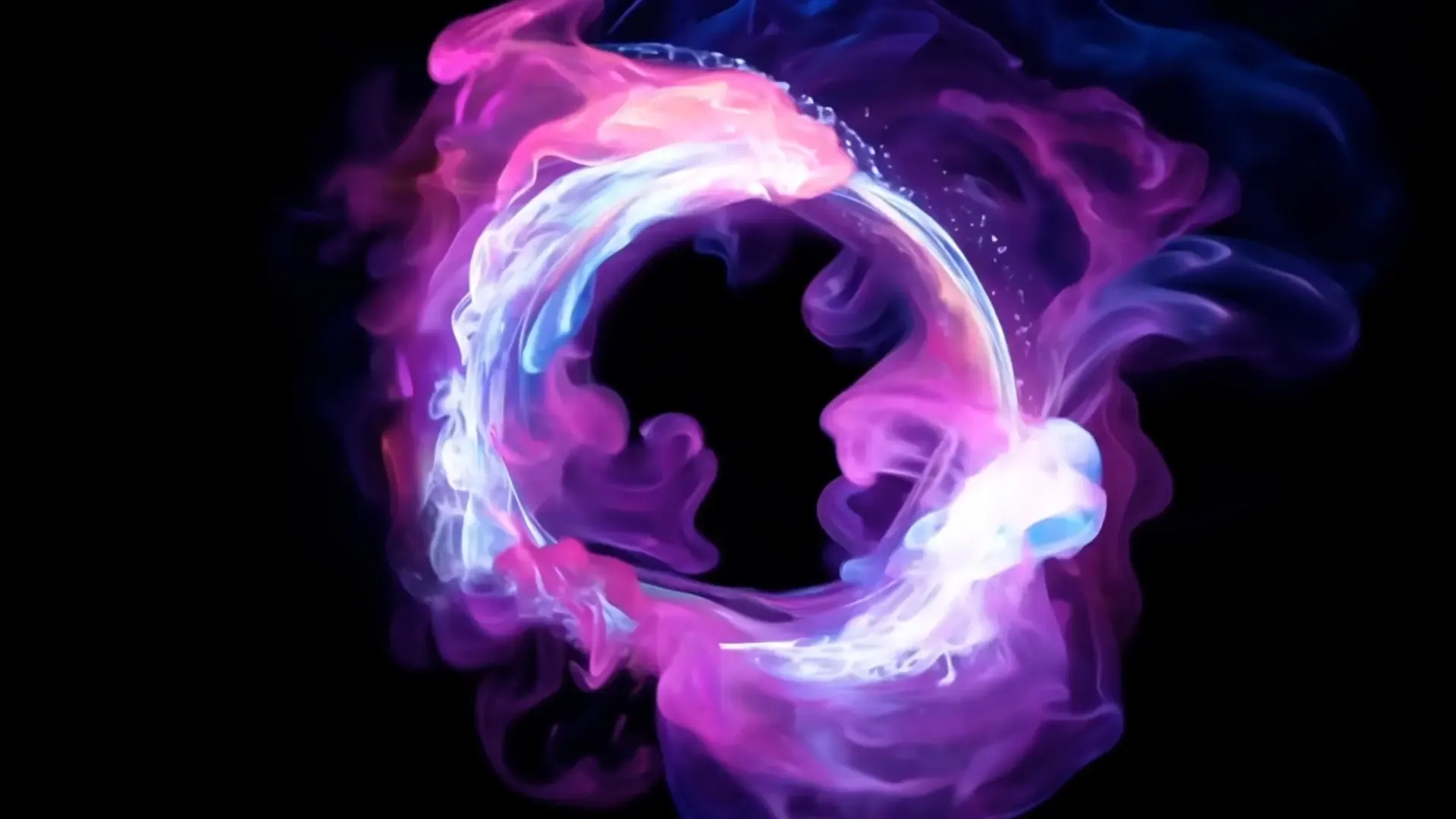 Creative Colorful Mist Ring Logo Animation Background